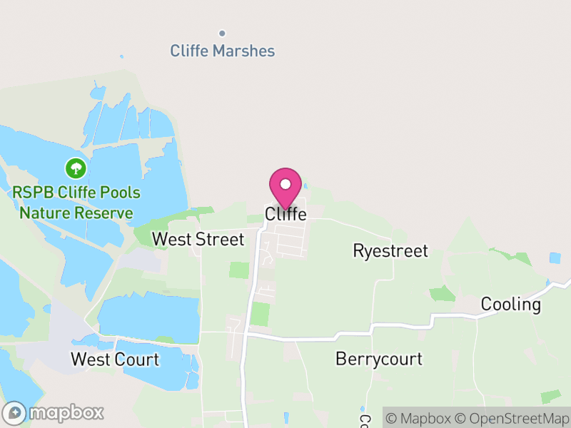 Map of Cliffe and Cliffe Woods, Medway