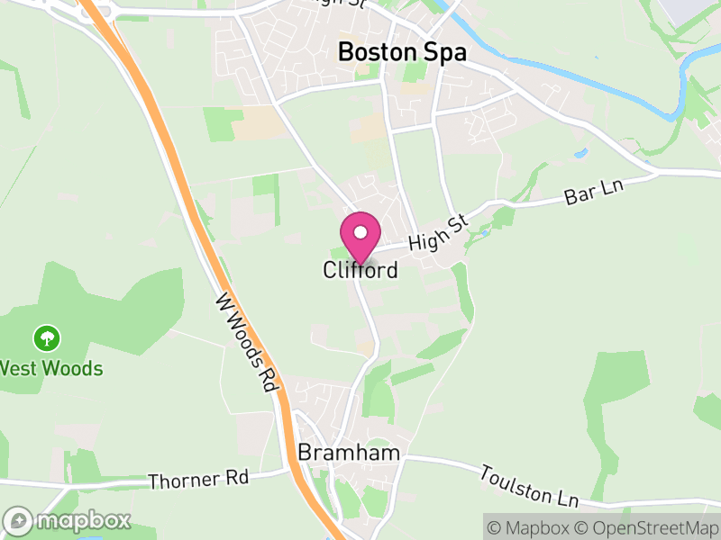 Map of Clifford, Leeds