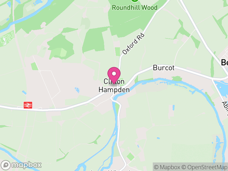 Map of Clifton Hampden, South Oxfordshire