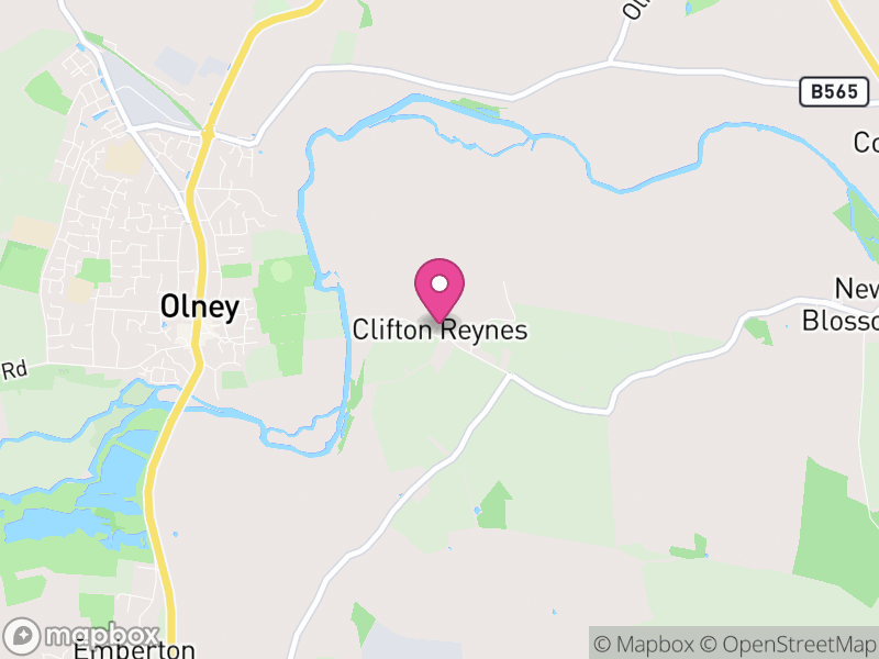 Map of Clifton Reynes, Milton Keynes