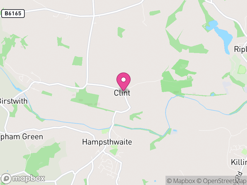 Map of Clint cum Hamlets, North Yorkshire