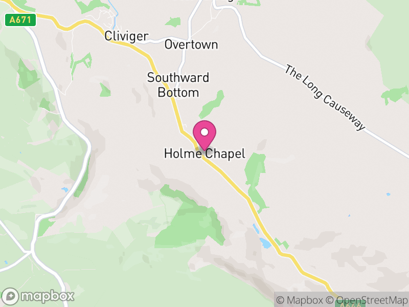 Map of Cliviger, Burnley