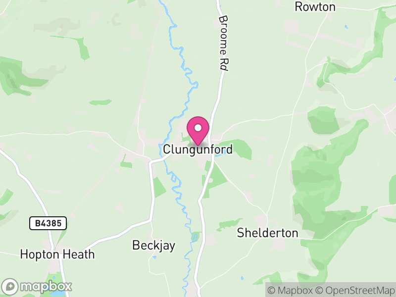 Map of Clungunford, England