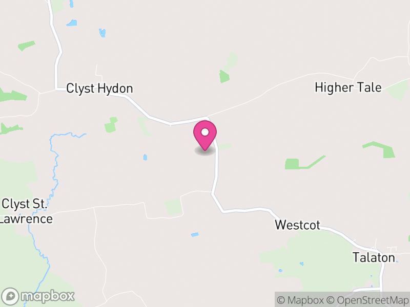 Map of Clyst Hydon, East Devon