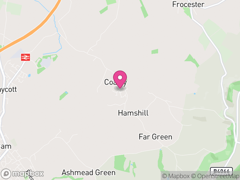 Map of Coaley, Stroud