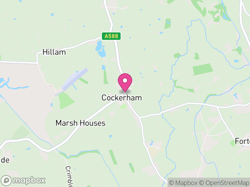 Map of Cockerham, Lancaster