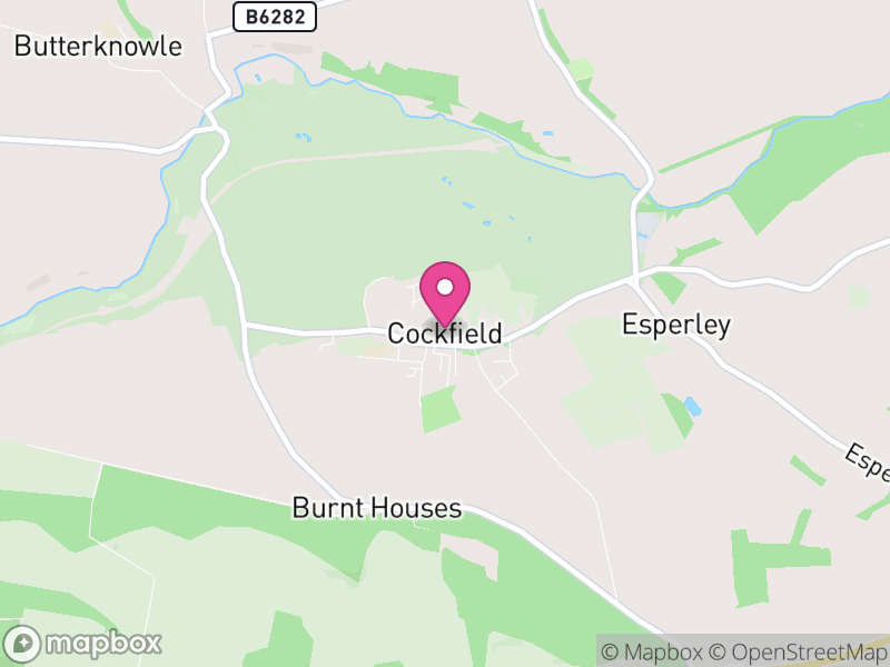 Map of Cockfield, County Durham