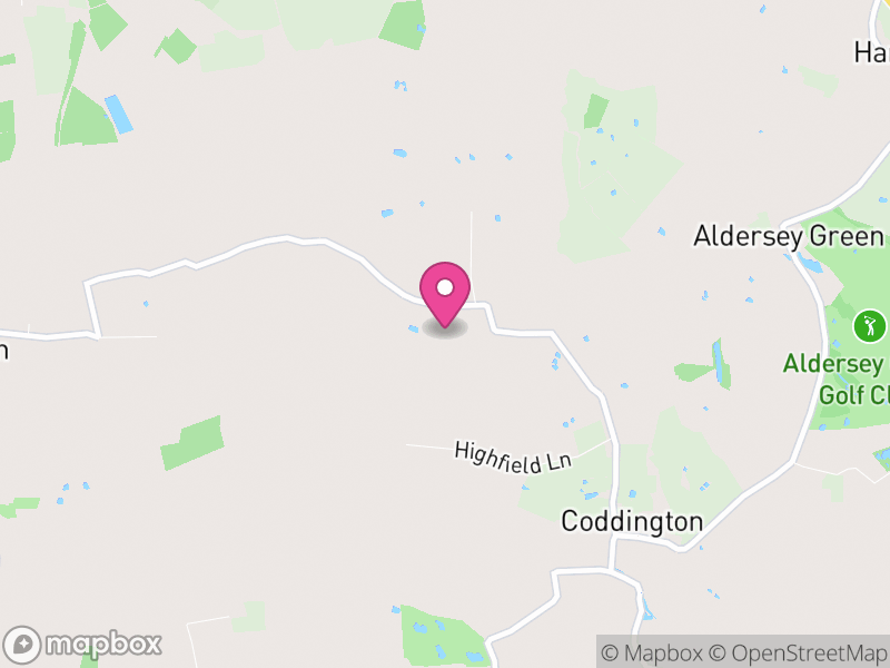 Map of Coddington, Cheshire West and Chester