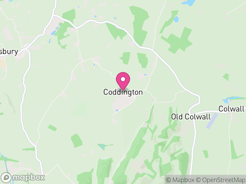 Map of Coddington, Herefordshire