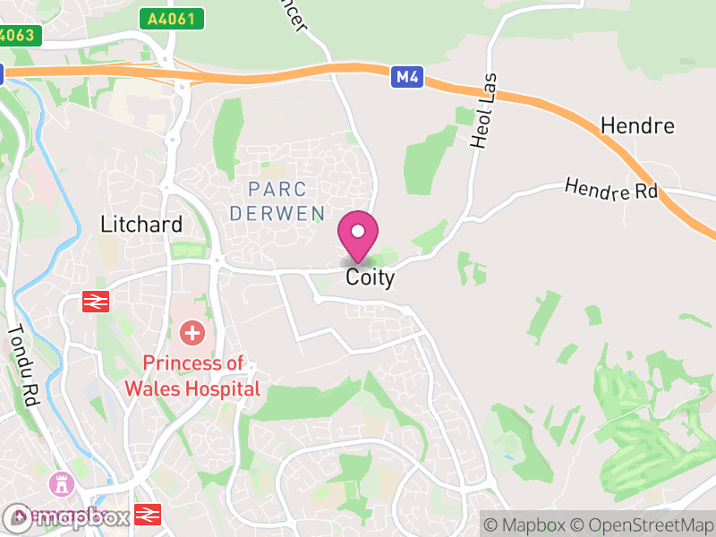 Map of Coity