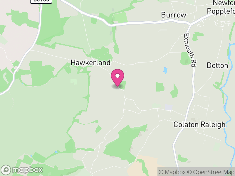 Map of Colaton Raleigh, East Devon