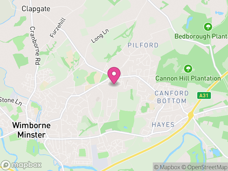 Map of Colehill, Dorset