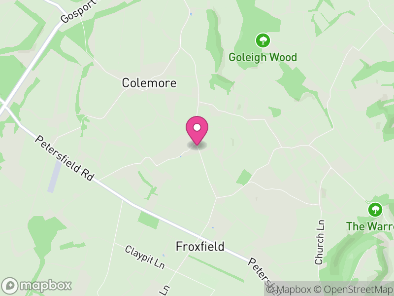 Map of Colemore and Priors Dean, East Hampshire