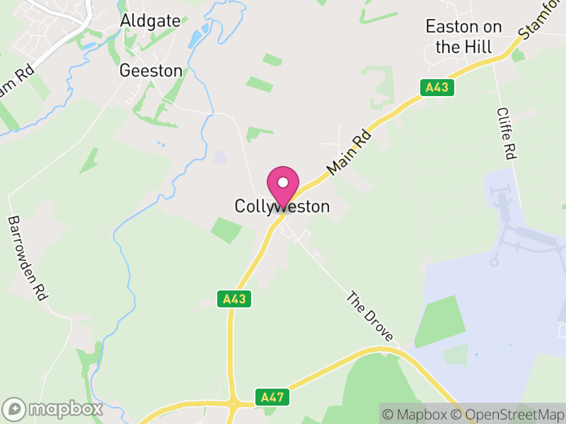 Map of Collyweston, North Northamptonshire