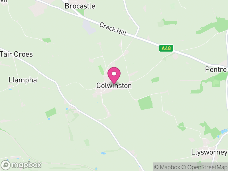 Map of Colwinston, Vale of Glamorgan