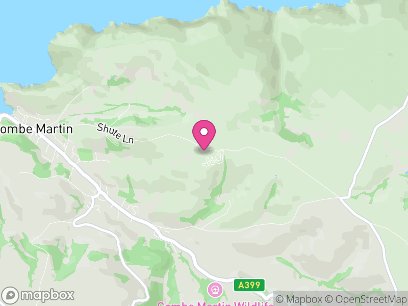 Map of Combe Martin, North Devon