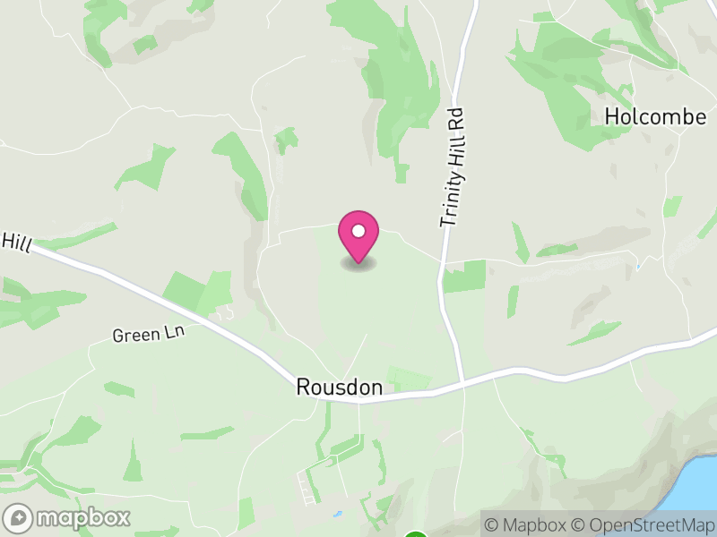 Map of Combpyne Rousdon, East Devon