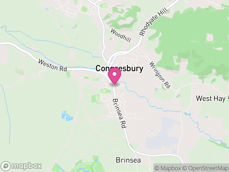 Map of Congresbury, North Somerset