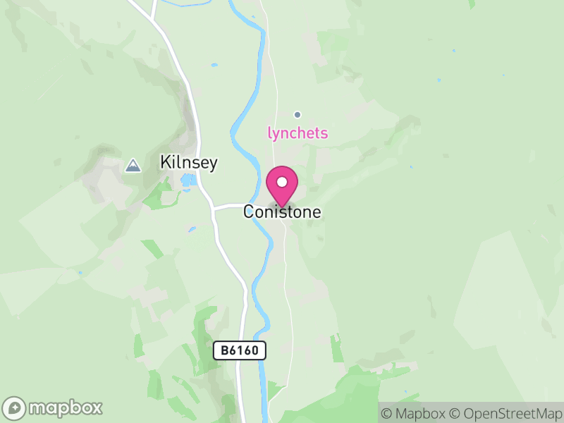 Map of Conistone with Kilnsey, North Yorkshire