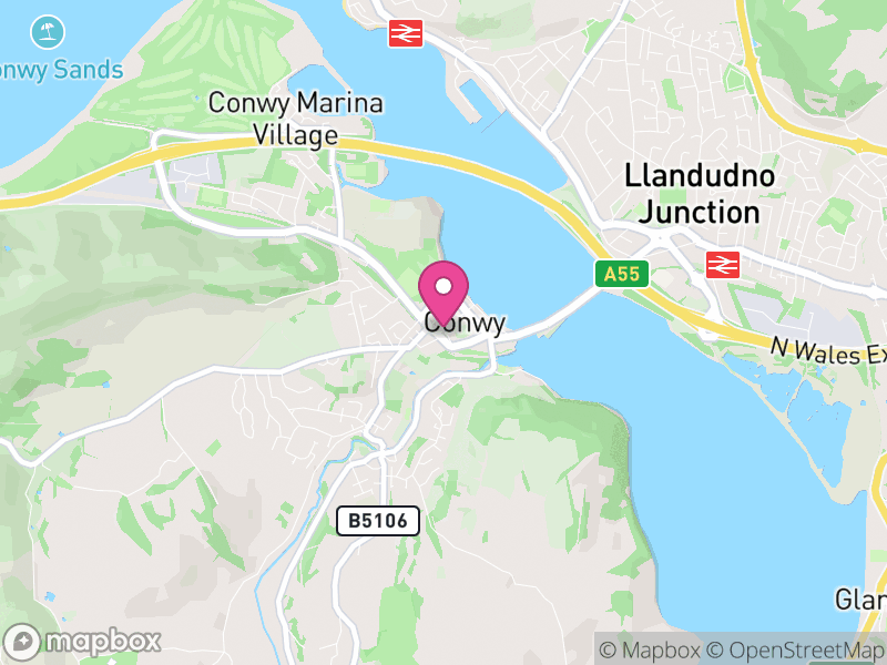 Map of Conwy, Cymru / Wales