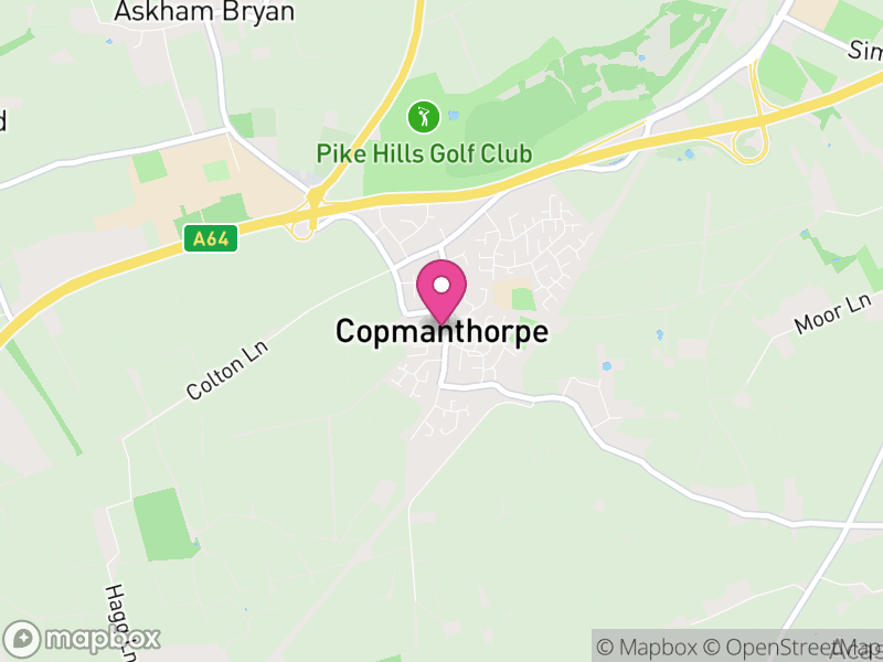 Map of Copmanthorpe, York