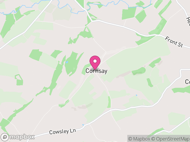 Map of Cornsay, County Durham