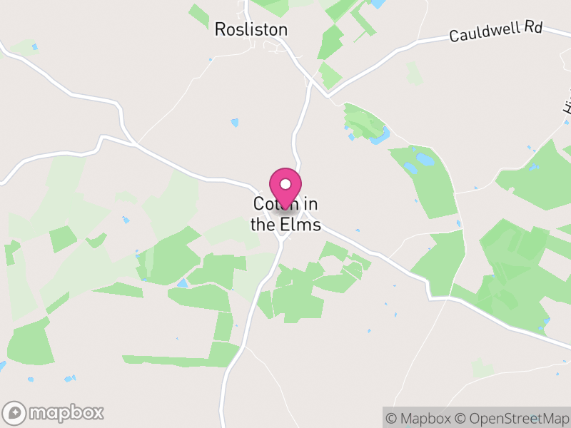 Map of Coton in the Elms, South Derbyshire