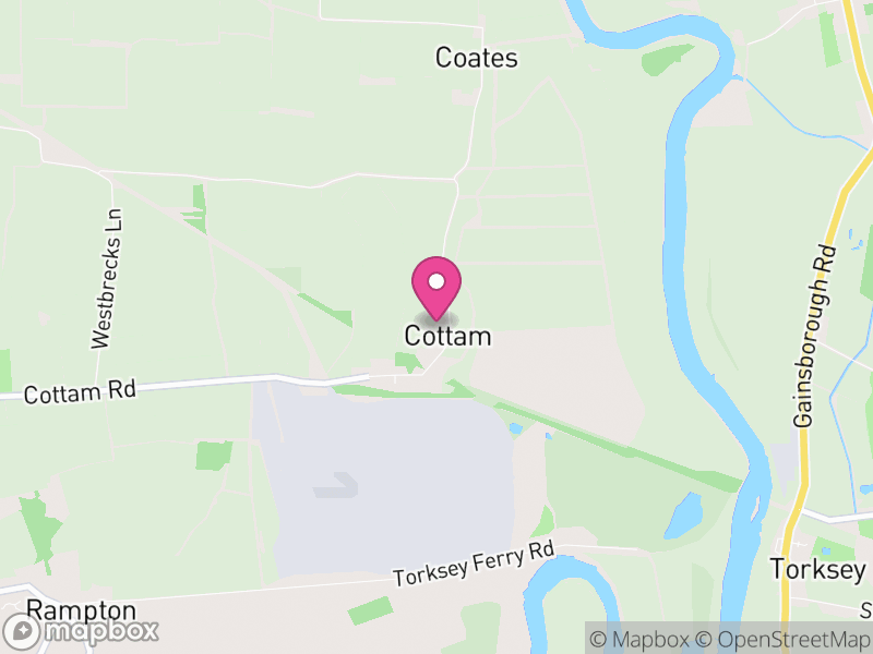 Map of Cottam, Bassetlaw