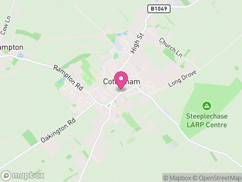 Map of Cottenham, South Cambridgeshire