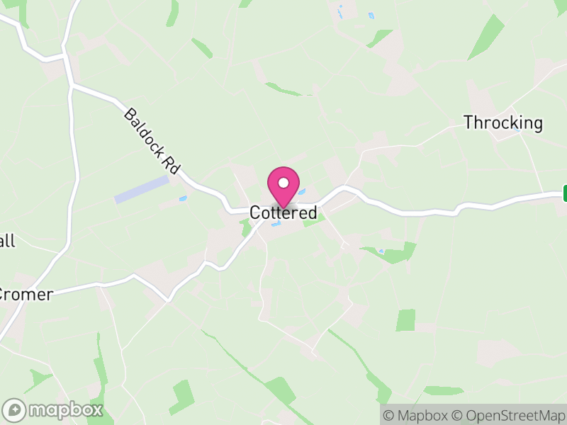 Map of Cottered, East Hertfordshire