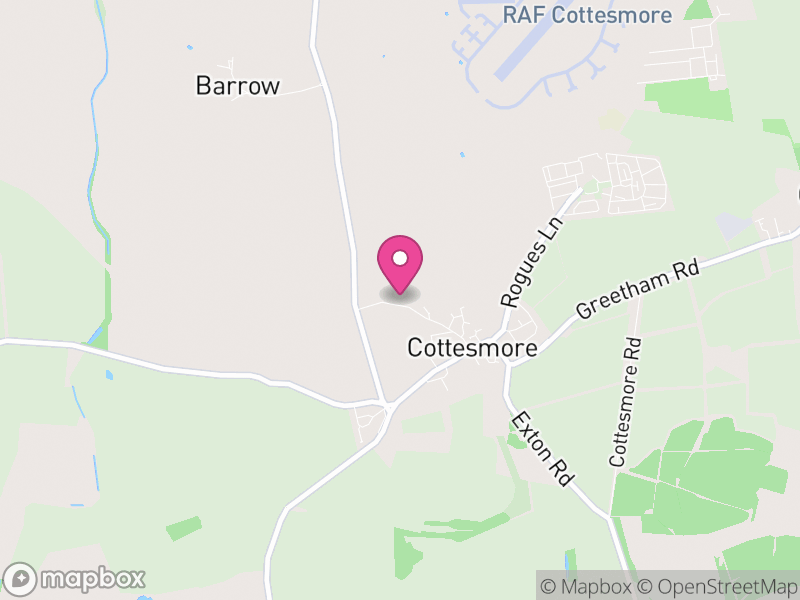 Map of Cottesmore, Rutland