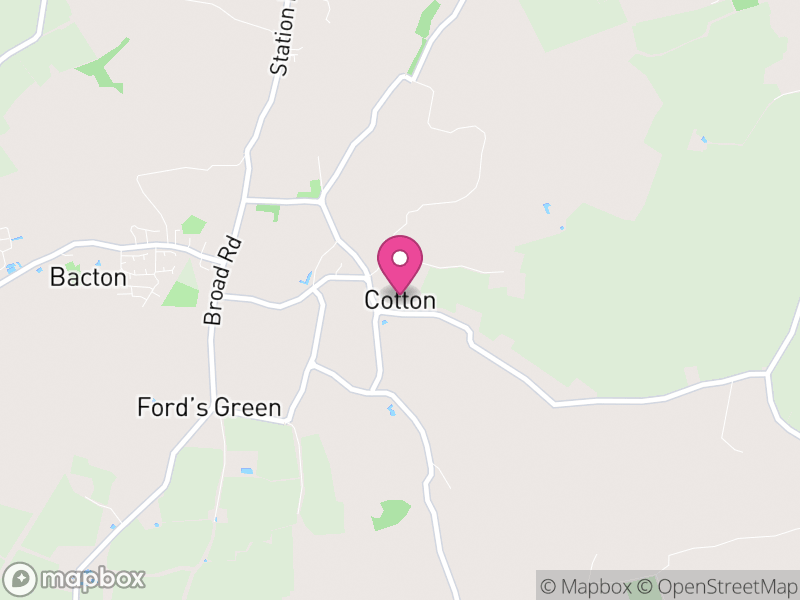 Map of Cotton, Mid Suffolk