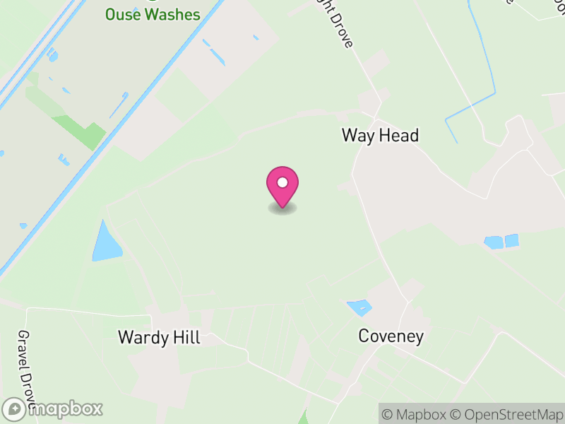 Map of Coveney, East Cambridgeshire