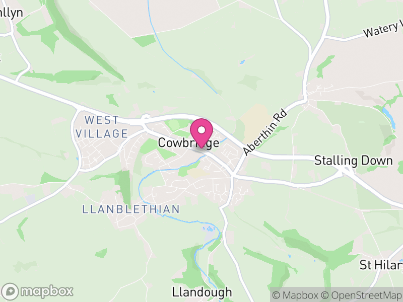 Map of Cowbridge with Llanblethian, Vale of Glamorgan