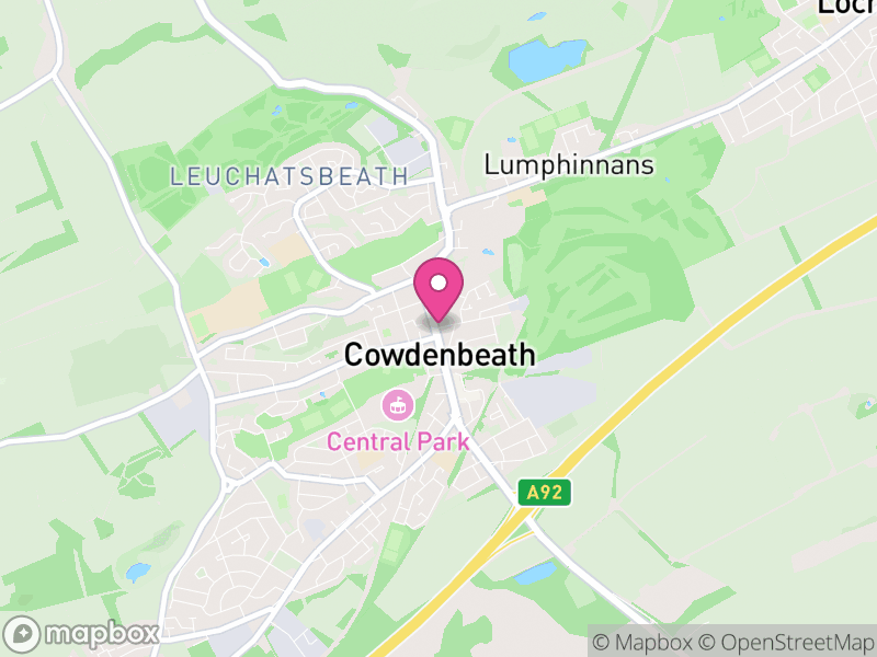 Map of Cowdenbeath