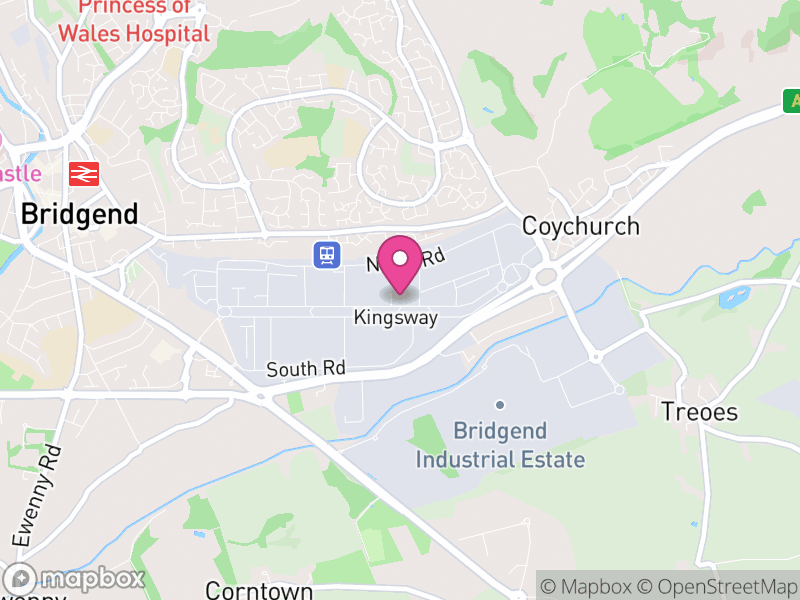 Map of Coychurch Lower, Bridgend
