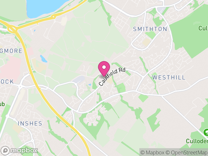 Map of Cradlehall and Westhill, Highland