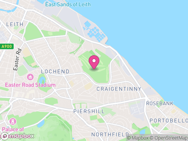 Map of Craigentinny/Meadowbank, Edinburgh