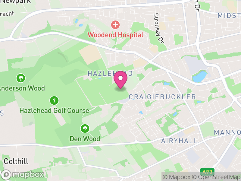 Map of Craigiebuckler and Seafield, Aberdeen