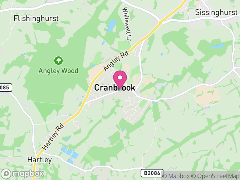 Map of Cranbrook, East Devon