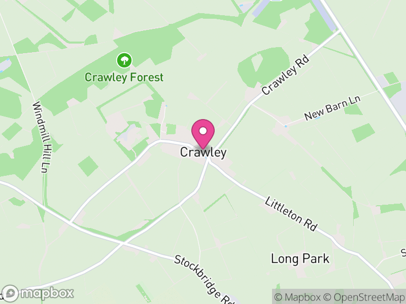 Map of Crawley, Winchester