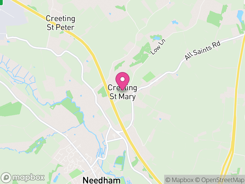 Map of Creeting St Mary, Mid Suffolk