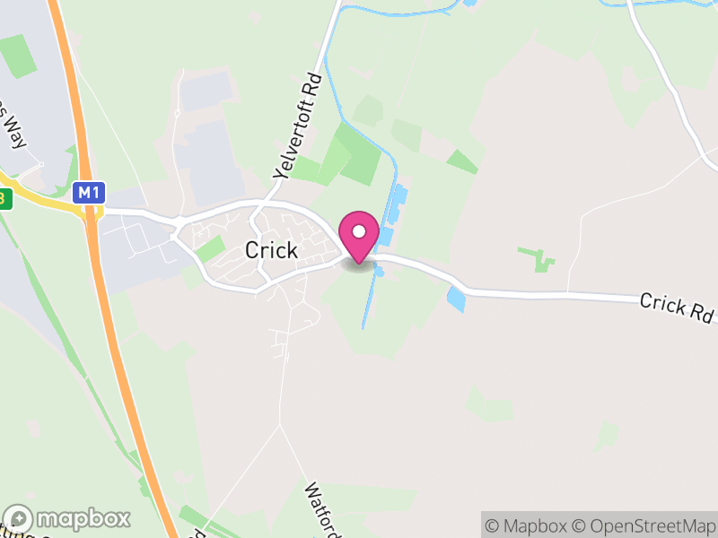 Map of Crick, West Northamptonshire
