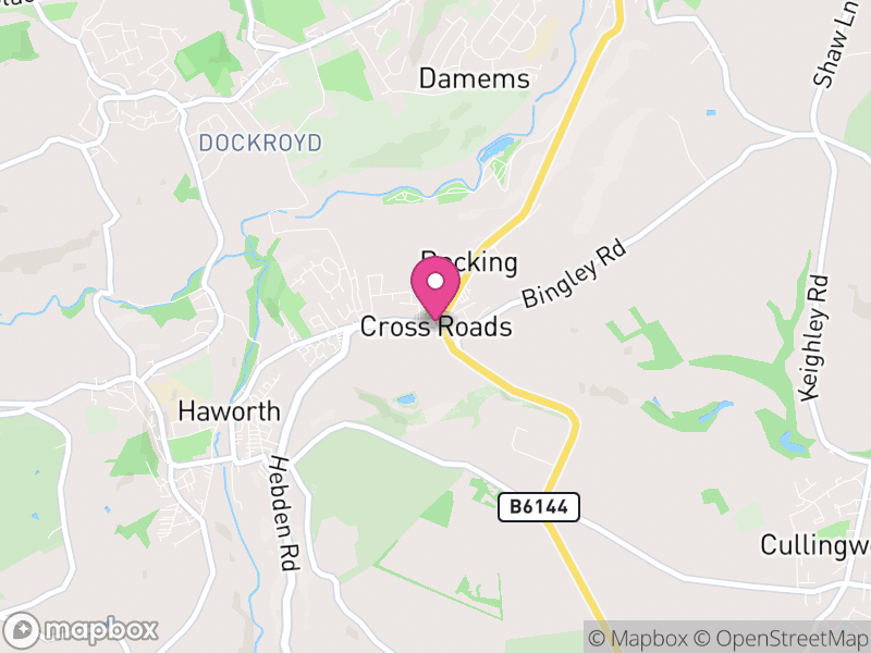 Map of Cross Roads, Bradford