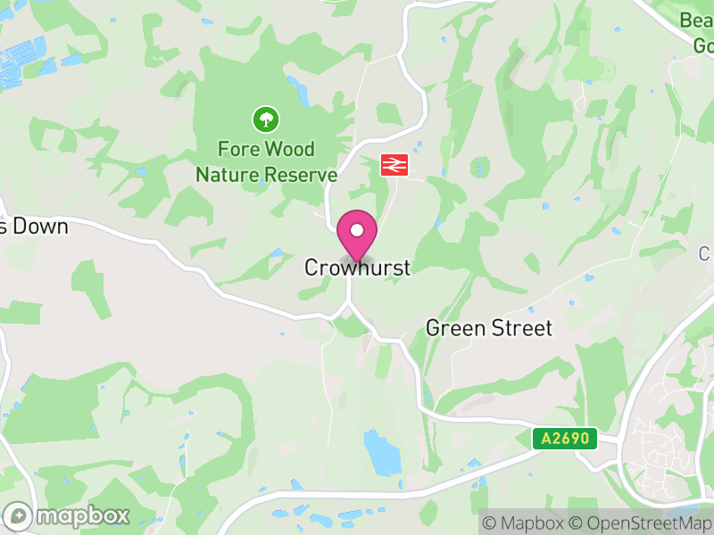Map of Crowhurst, Rother