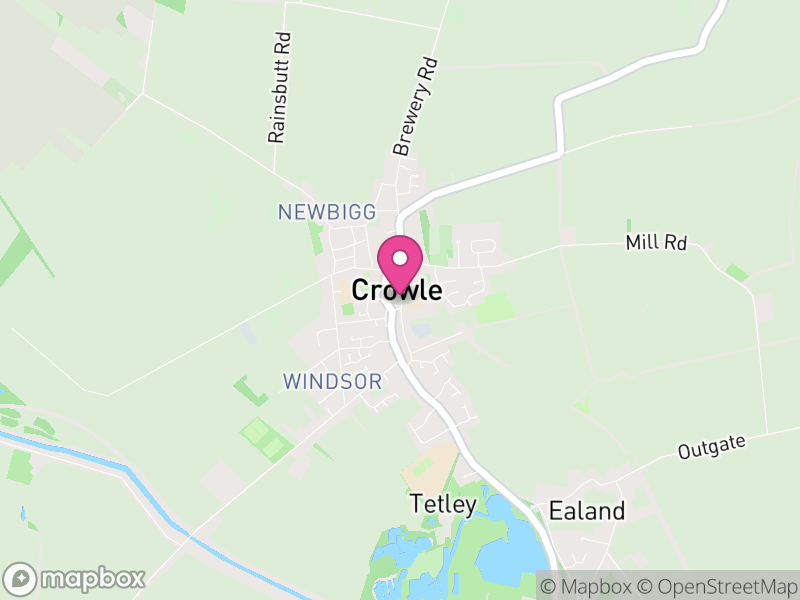 Map of Crowle, Wychavon