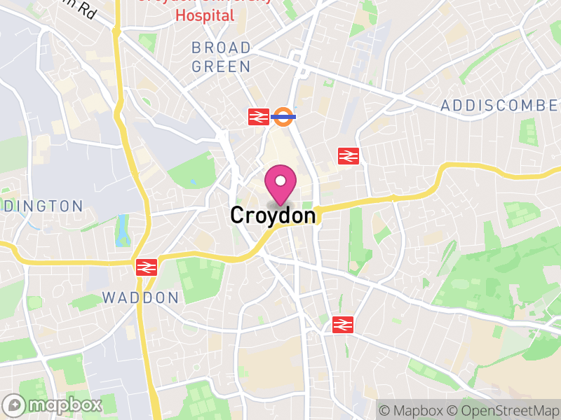 Map of Croydon, South Cambridgeshire