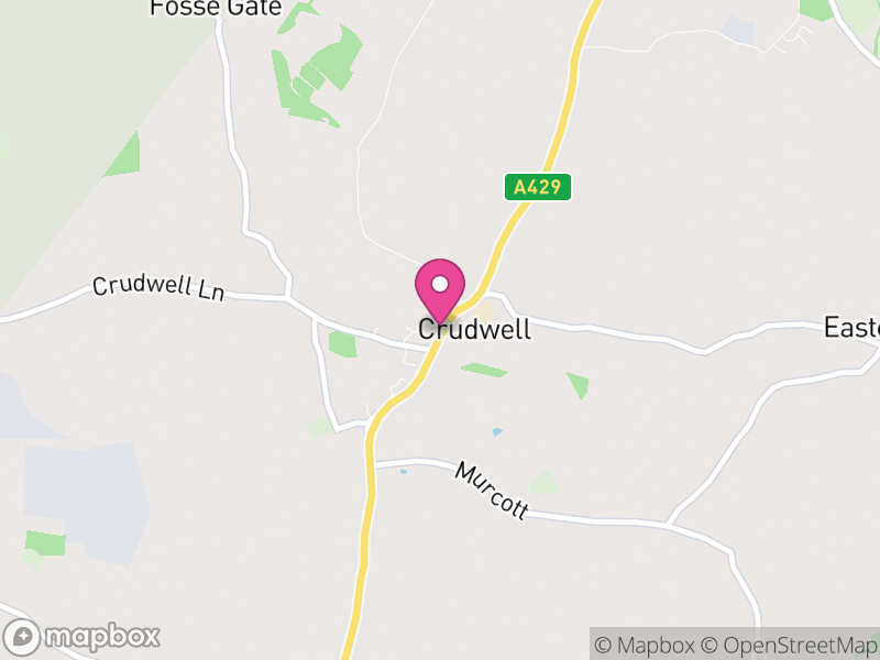 Map of Crudwell, Wiltshire