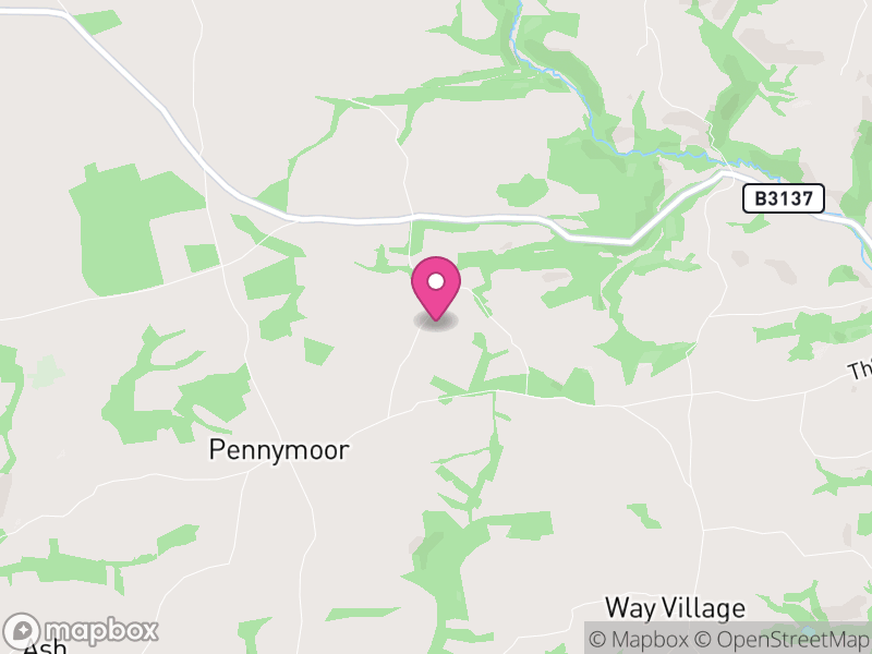 Map of Cruwys Morchard, Mid Devon