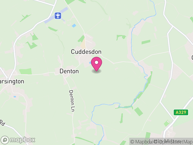 Map of Cuddesdon and Denton, South Oxfordshire